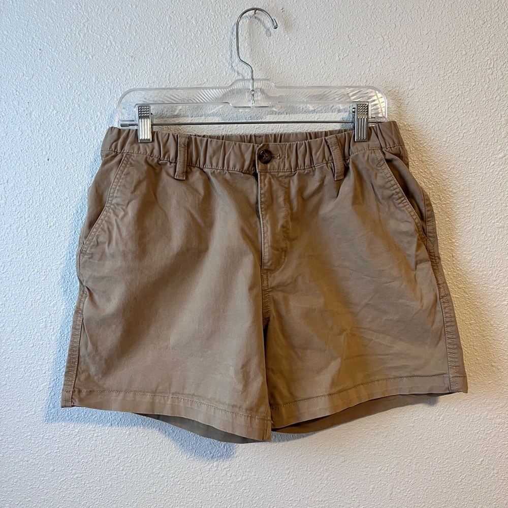 Bearbottom shorts men’s size large tan 5” inseam tan chino cotton short